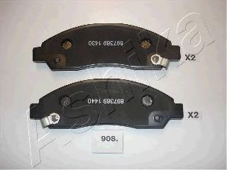 Brake Pad Set, disc brake 50-09-908