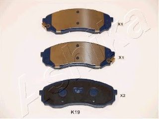 Комплект тормозных колодок, дисковый тормоз 50-0K-019