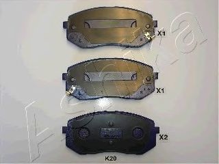 Комплект тормозных колодок, дисковый тормоз 50-0K-K20