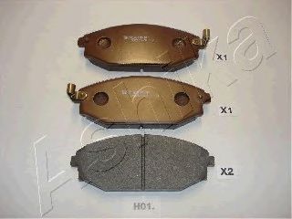Комплект тормозных колодок, дисковый тормоз 50-H0-001