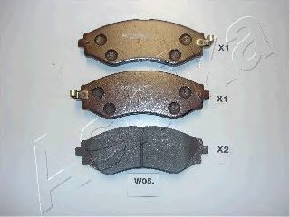 Brake Pad Set, disc brake 50-W0-005