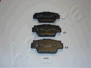 Комплект тормозных колодок, дисковый тормоз 51-04-499