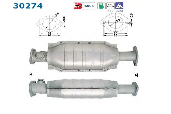 Catalytic Converter 30274