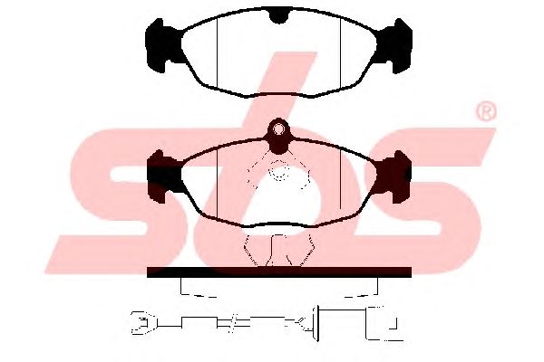 Brake Pad Set, disc brake 1501223614