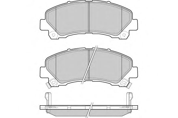 Комплект тормозных колодок, дисковый тормоз 12-1442
