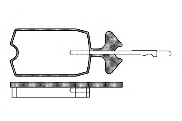 Комплект тормозных колодок, дисковый тормоз P1343.04