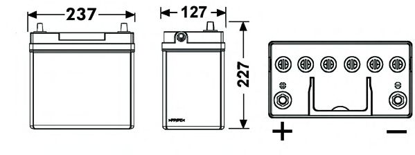 Startbatteri; Startbatteri CB457