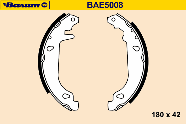 Комплект тормозных колодок BAE5008