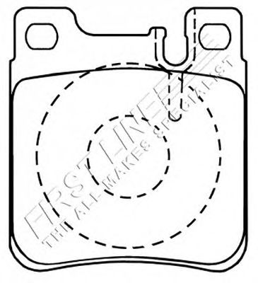 Комплект тормозных колодок, дисковый тормоз FBP3079