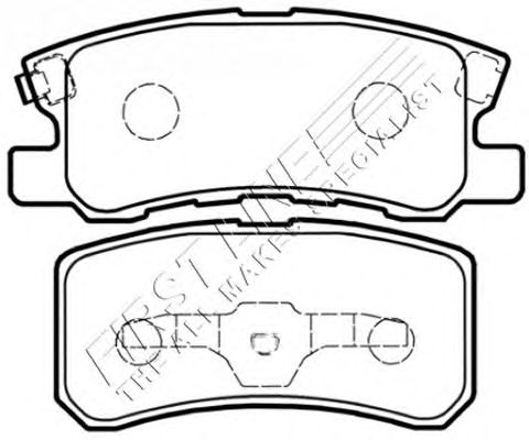Brake Pad Set, disc brake FBP3387