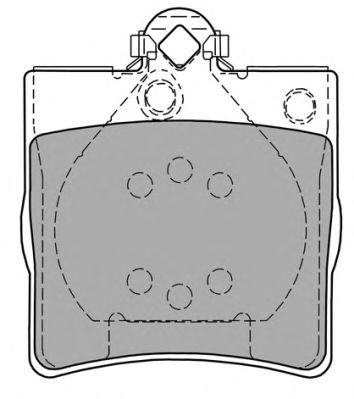 Комплект тормозных колодок, дисковый тормоз FBP-1139