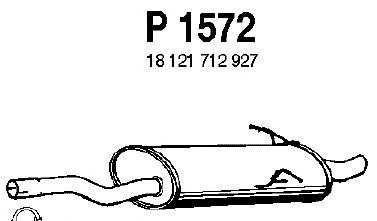 Глушитель выхлопных газов конечный P1572