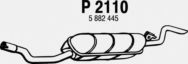 Silenciador posterior P2110