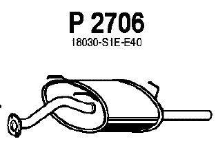 Silenziatore posteriore P2706