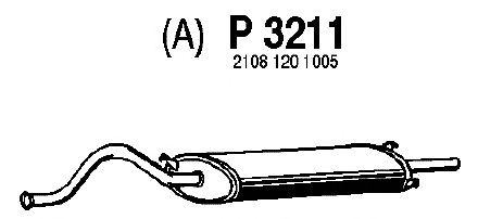 Silenciador posterior P3211