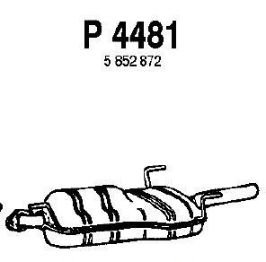 Глушитель выхлопных газов конечный P4481
