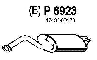 Silenciador posterior P6923