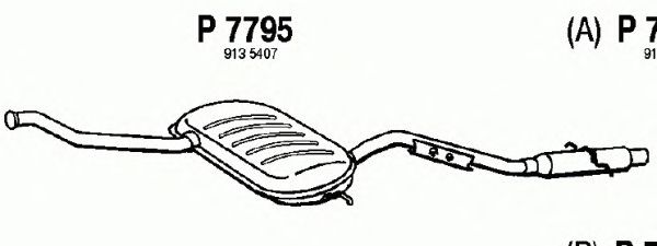 Silencieux arrière P7795