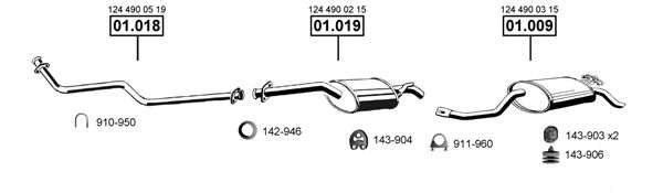 Exhaust System ME011605