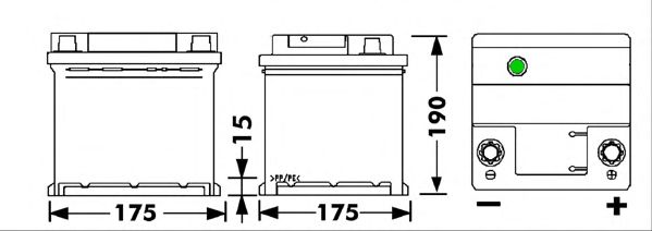 Startbatteri; Startbatteri DB440