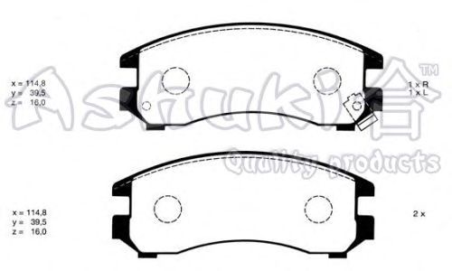 Brake Pad Set, disc brake K012-05