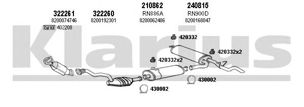 Exhaust System 721072E