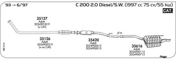 Exhaust System ME013