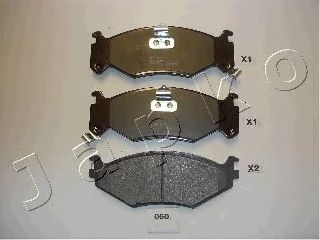 Комплект тормозных колодок, дисковый тормоз 50060