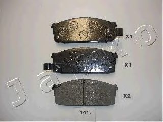 Комплект тормозных колодок, дисковый тормоз 50141