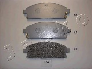 Комплект тормозных колодок, дисковый тормоз 50154