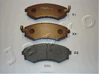 Brake Pad Set, disc brake 50590