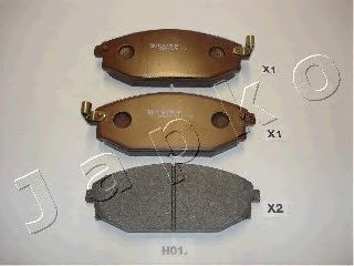 Комплект тормозных колодок, дисковый тормоз 50H01
