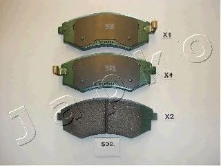 Комплект тормозных колодок, дисковый тормоз 50S02