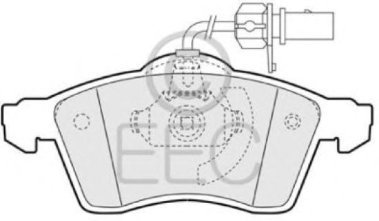 Комплект тормозных колодок, дисковый тормоз BRP1182