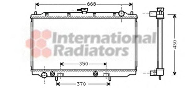 Radiator, engine cooling 13002196