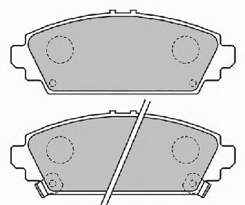 Brake Pad Set, disc brake FDB1601
