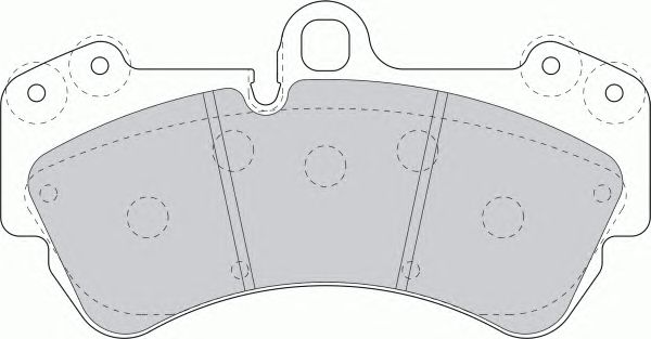 Brake Pad Set, disc brake FDB1625