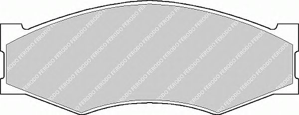 Комплект тормозных колодок, дисковый тормоз FDB340