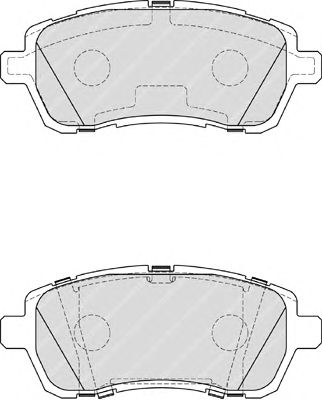 Комплект тормозных колодок, дисковый тормоз FDB4179
