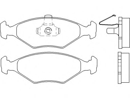 Комплект тормозных колодок, дисковый тормоз P 23 123