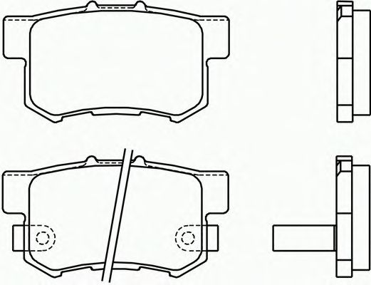 Комплект тормозных колодок, дисковый тормоз P 28 039