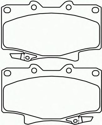 Комплект тормозных колодок, дисковый тормоз P 83 025