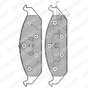 Brake Pad Set, disc brake LP1161