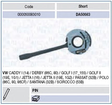 Steering Column Switch 000050083010