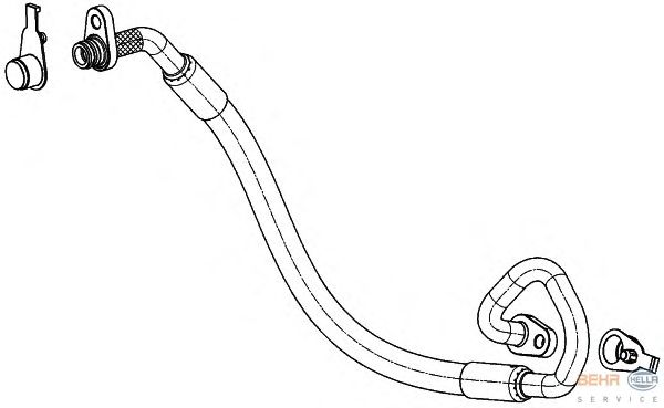 High-/Low Pressure Line, air conditioning 9GS 351 337-771