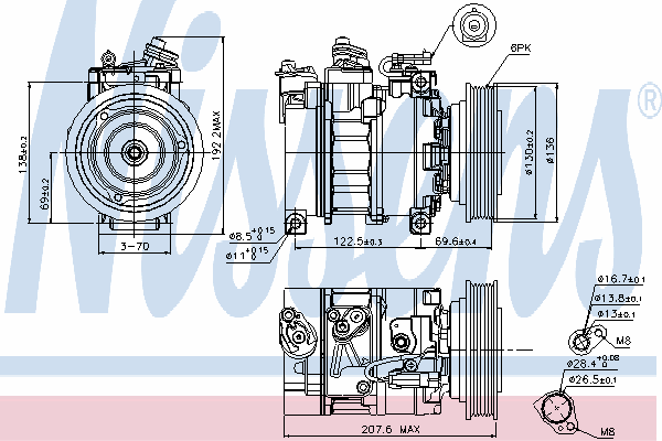 Kompressor, klimatanläggning 89094