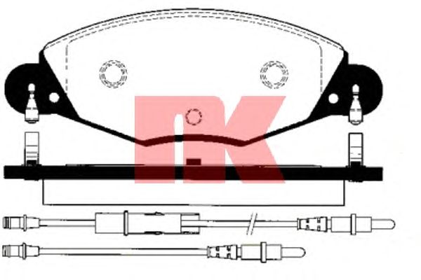 Комплект тормозных колодок, дисковый тормоз 221945