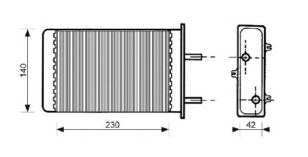 Heat Exchanger, interior heating QHR2066