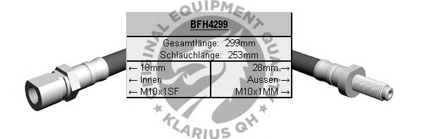 Тормозной шланг BFH4299