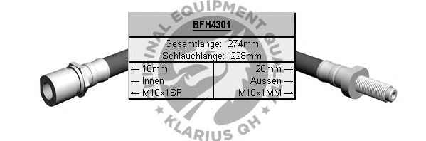 Тормозной шланг BFH4301